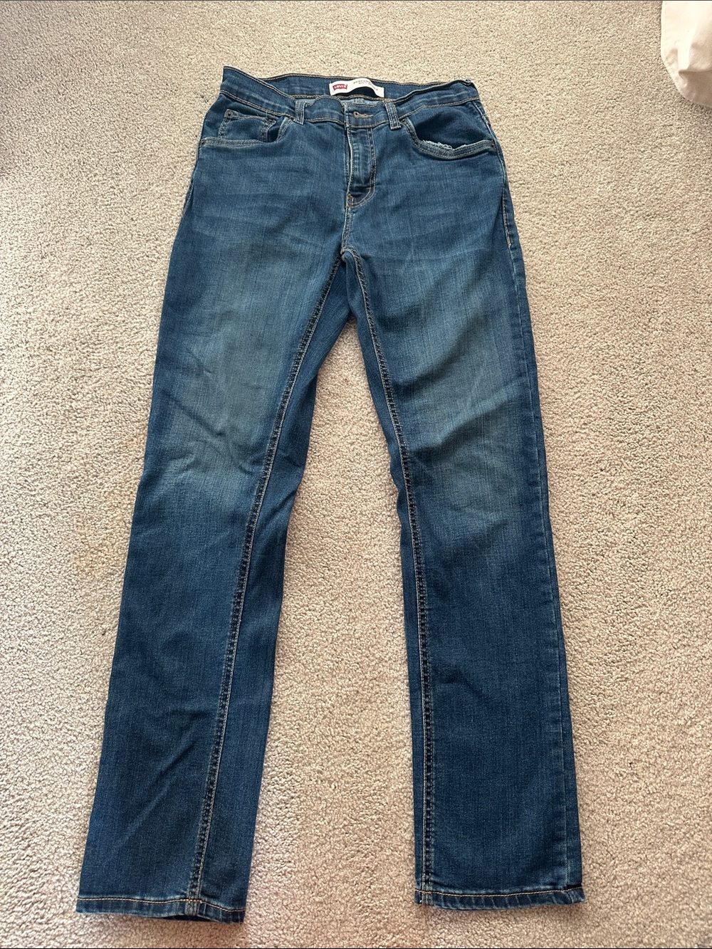Levi's Dark Blue Boys Straight Jeans